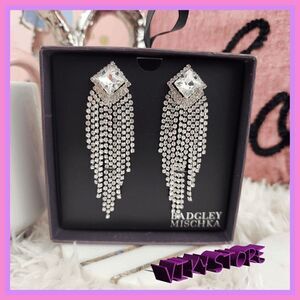 Badgley Mishka jeweled statement earrings new!